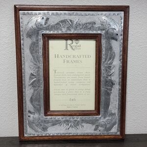 Regal Art Bass Fishing Angler Vintage Wood Picture Frame